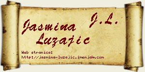 Jasmina Lužajić vizit kartica